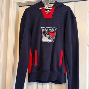 New York Rangers Hoodie with Red Accents